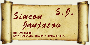 Simeon Janjatov vizit kartica